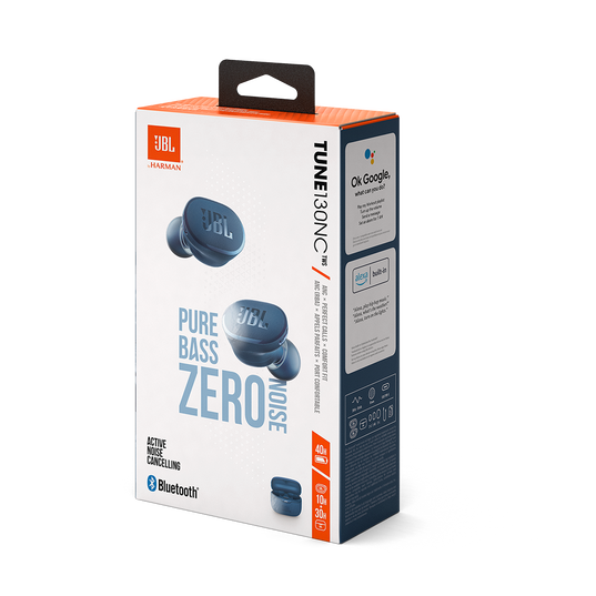 JBL Tune 130NC TWS - Blue - True wireless Noise Cancelling earbuds - Detailshot 10